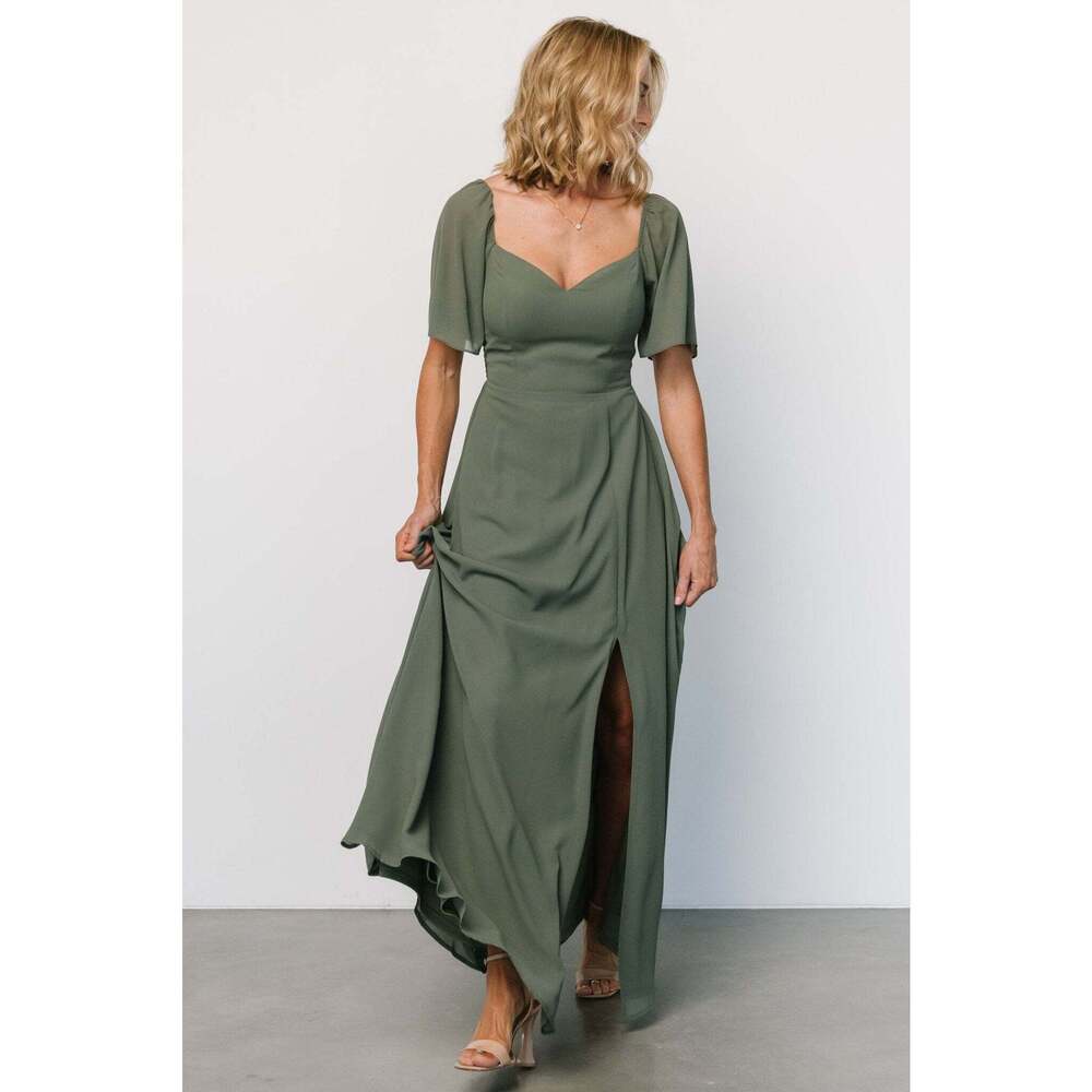 Baltic Born Sierra Sweetheart Maxi Dress | Dark Sage Size L - Picture 5 of 5